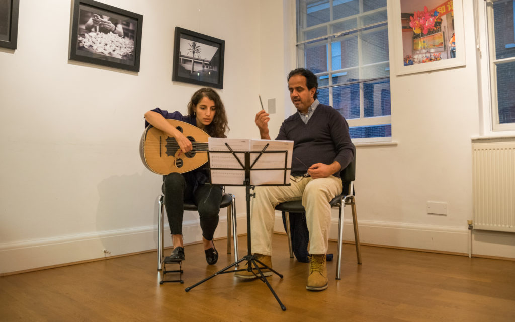 Ahmed Mukhtar performing with the Taqasim Ensemble